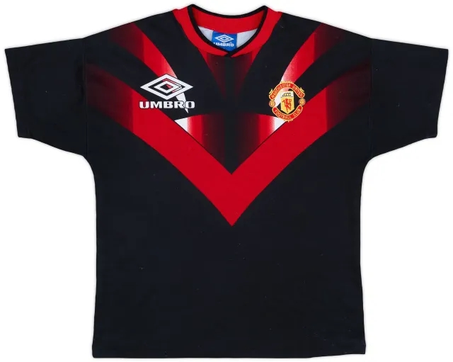 1996-97 Manchester United Umbro Training Shirt - 9/10 - (M)