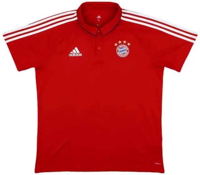 2017-18 Bayern Munich adidas Polo Shirt - 8/10 - (XL)