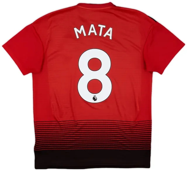 adidas 2018-19 Manchester United Home Shirt Mata #8 - 5/10 - (M)