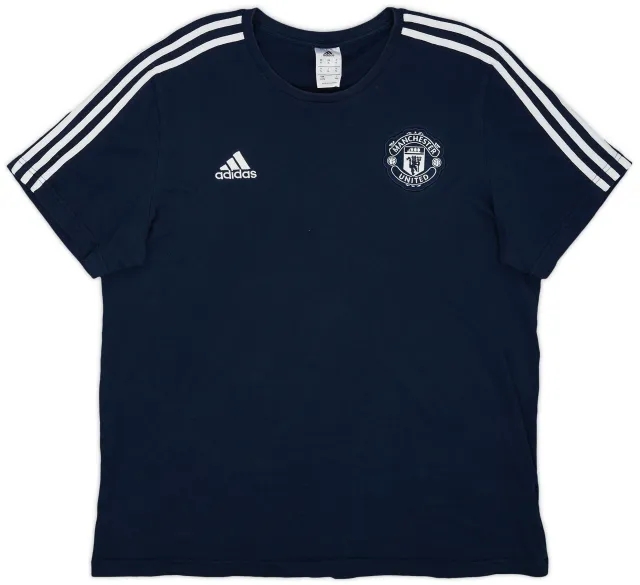2018-19 Manchester United adidas Cotton Tee - 9/10 - (XL)