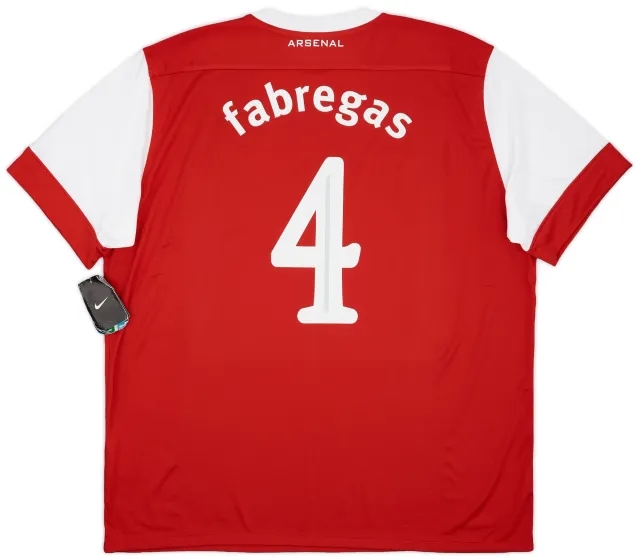 Nike 2010-11 Arsenal Home Shirt Fabregas #4 (XXL)