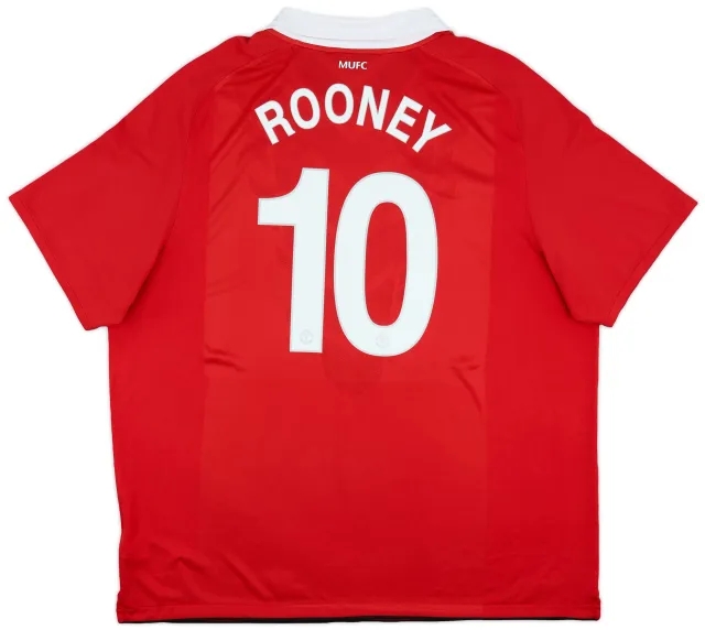 Nike 2010-11 Manchester United Home Shirt Rooney #10 - 9/10 - (3XL)