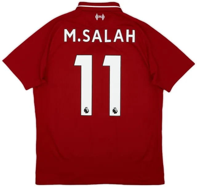 NewBalance 2018-19 Liverpool Home Shirt M.Salah #11 - 9/10 - (S)