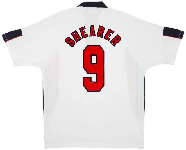 Umbro 1997-99 England Home Shirt Shearer #9 - 5/10 - (XL)