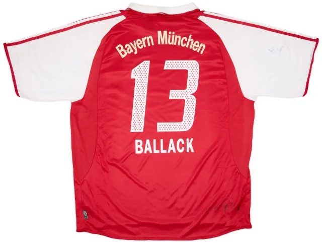 adidas 2004-05 Bayern Munich Home Shirt Ballack #13 - 6/10 - (XXL)