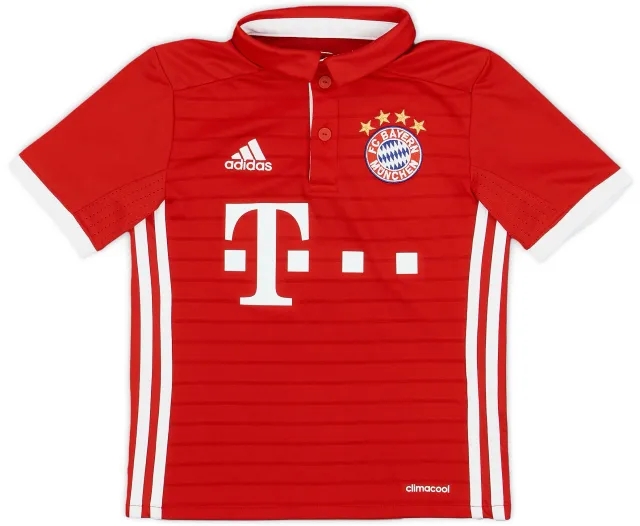 adidas 2016-17 Bayern Munich Home Shirt - 8/10 - (7-8Years)