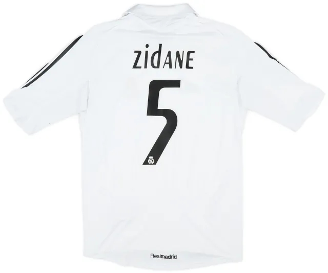 adidas 2005-06 Real Madrid Home Shirt Zidane #5 - 5/10 - (S)