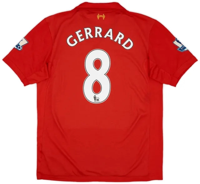 2012-13 Liverpool Home Shirt Gerrard #8 - 6/10 - (L)