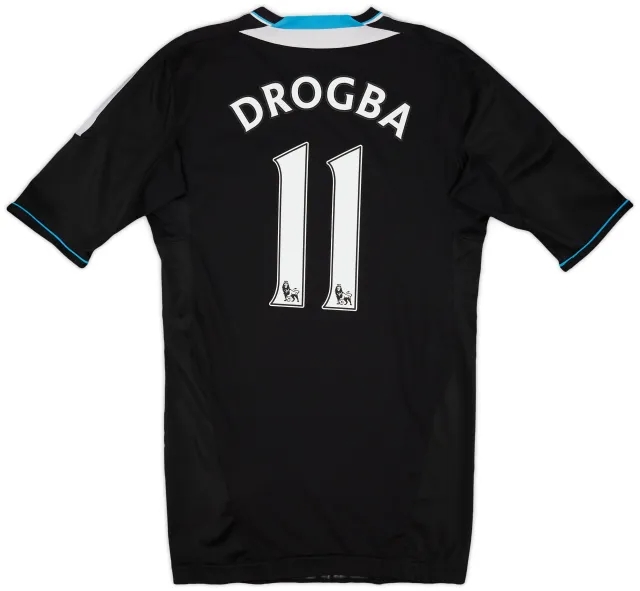 adidas 2011-12 Chelsea Player Issue Techfit Away Shirt Drogba #11- 7/10 - (L)