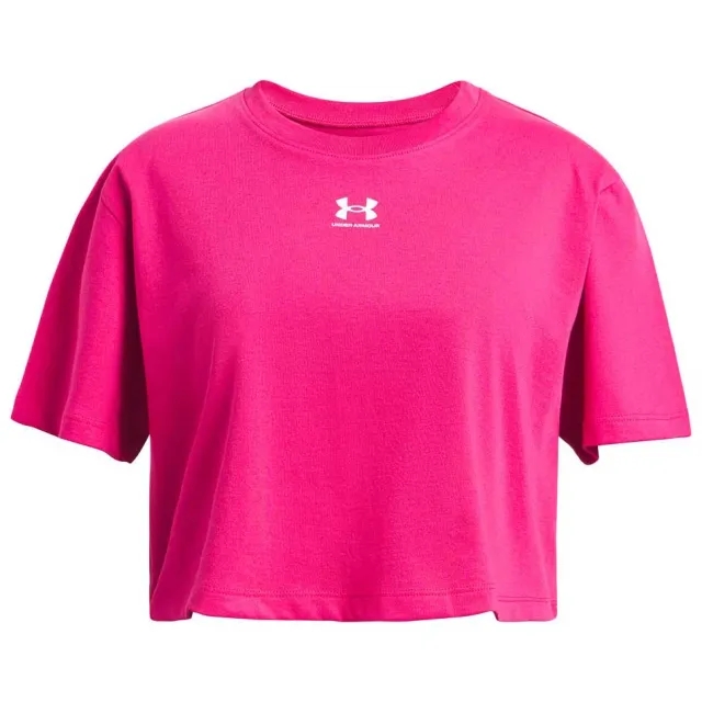 Girls'  Under Armour  Rival Short Sleeve Shaded Fuchsia / White YXL (63 - 67 in)