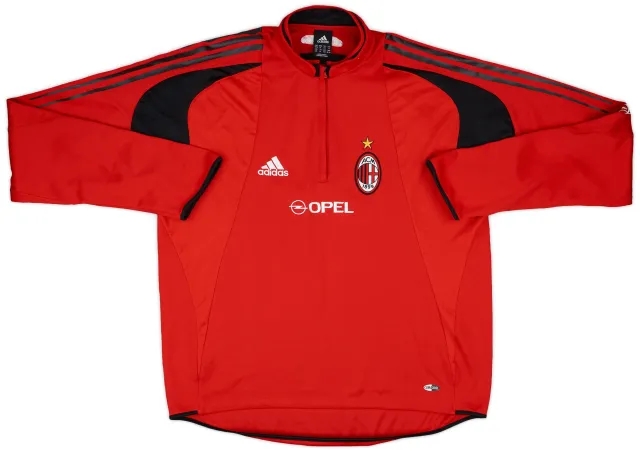 2004-05 AC Milan adidas 1/4 Zip Drill Top - 10/10 - (XXL)