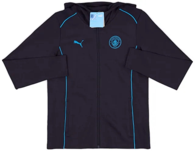 2024-25 Manchester City Puma Hooded Zip Top (S)