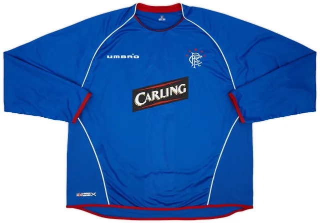 Umbro 2005-06 Rangers Home L/S Shirt - 6/10 - (3XL)