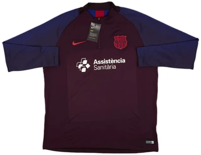2019-20 Barcelona Nike 1/4 Zip Training Top (XXL)