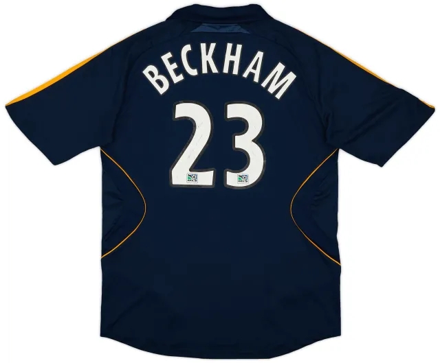 adidas 2007-08 LA Galaxy Away Shirt Beckham #23 - 5/10 - (L)
