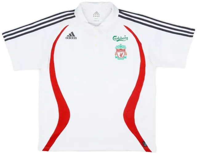 2006-07 Liverpool adidas Polo Shirt - 6/10 - (L/XL)