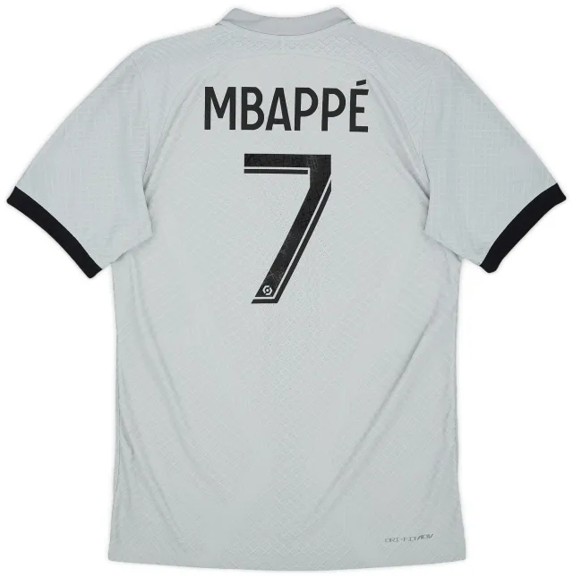 Nike 2022-23 Paris Saint-Germain Authentic Away Shirt Mbappe #7 - 9/10 - (S)