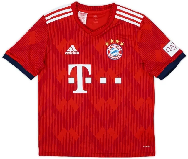 adidas 2018-19 Bayern Munich Home Shirt - 9/10 - (L.Boys)
