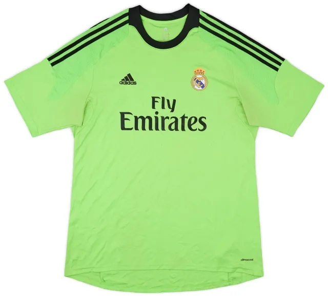 adidas 2013-14 Real Madrid GK S/S Shirt - 7/10 - (XL)
