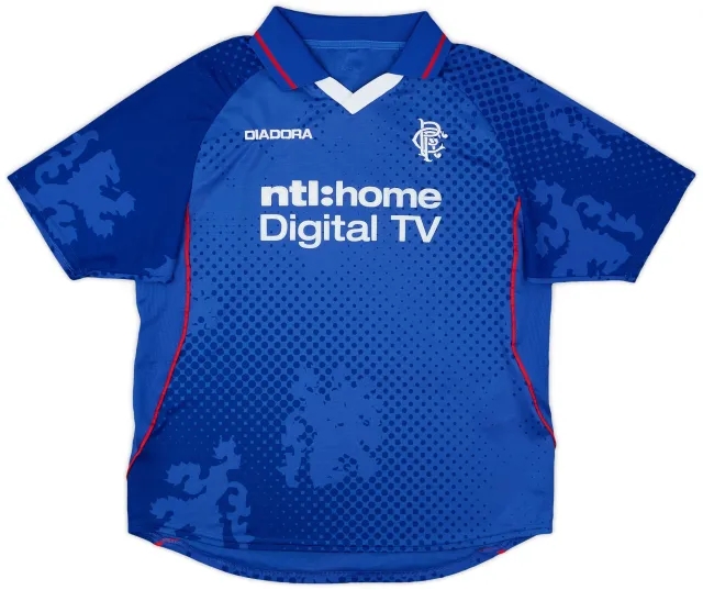 Diadora 2002-03 Rangers Home Shirt - 8/10 - (L)