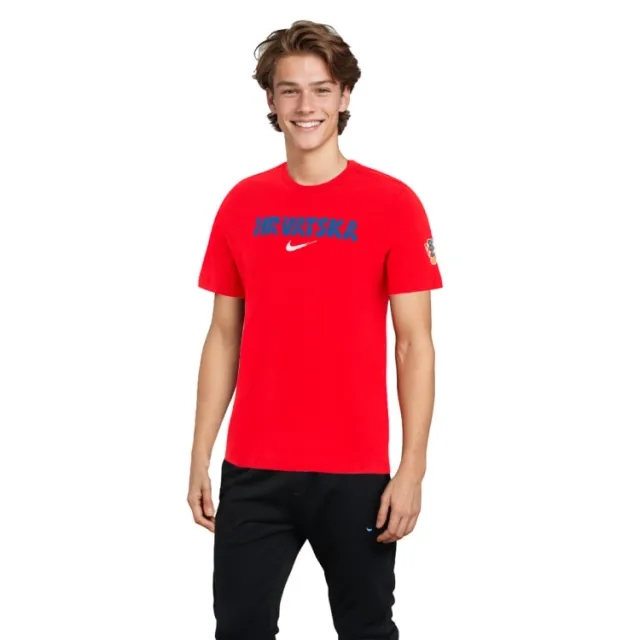 Nike Croatia Crest T-Shirt - Red - 2024-2025