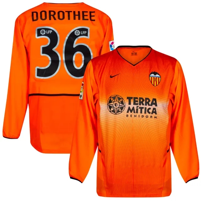 Nike Valencia CF 2002-2003 Away Shirt L/S - NEW Condition (w/tags) - Player Issue - DOROTHEE #36 - Size Large
