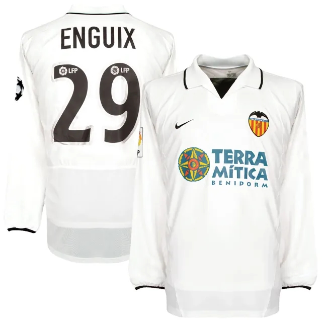 Nike CF Valencia 2002-2003 Home Shirt L/S - NEW Player Issue - Egguix no 29 - Size L