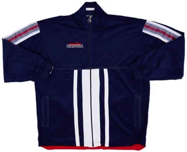 1994-95 Belgium Diadora Fleece Track Jacket - 9/10 - (L)