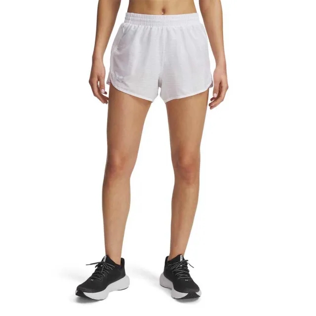 Women's  Under Armour  Fly-By 3'' Shorts White / Reflective XS