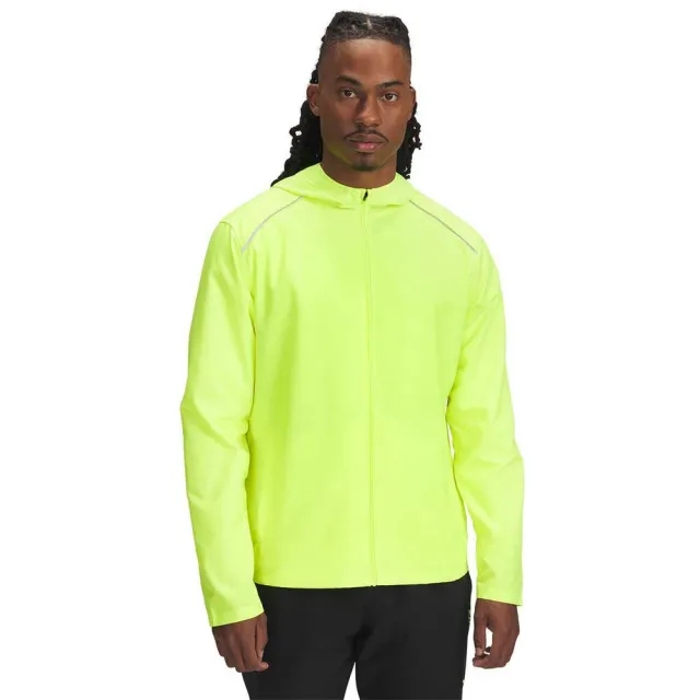 Men's  Under Armour  Launch Hooded Jacket High Vis Yellow / Reflective XXL