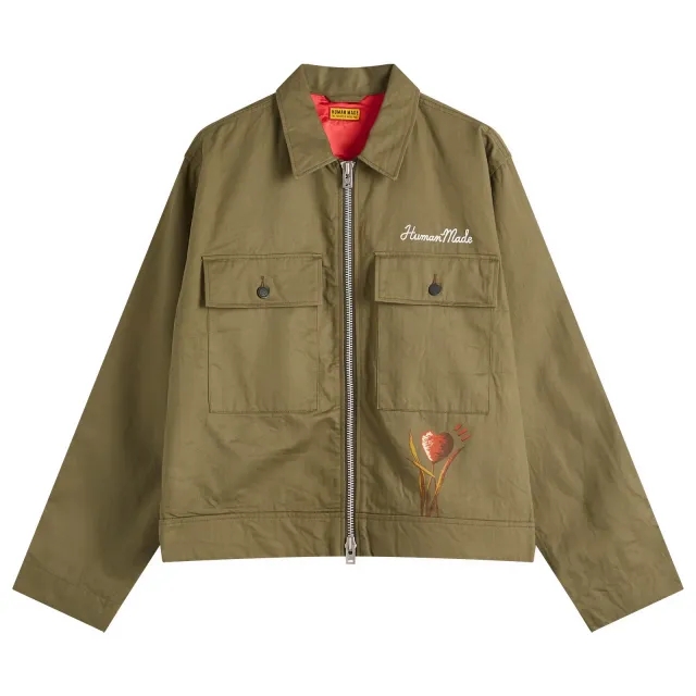 Human Made Men's Military Jacket Olive