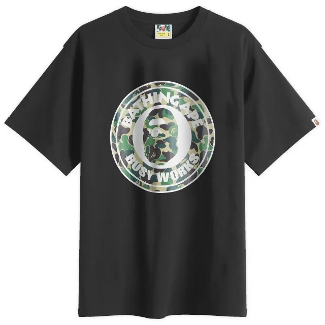 BAPE - A Bathing Ape Abc Camo Busy Works T-Shirt - Black/Green