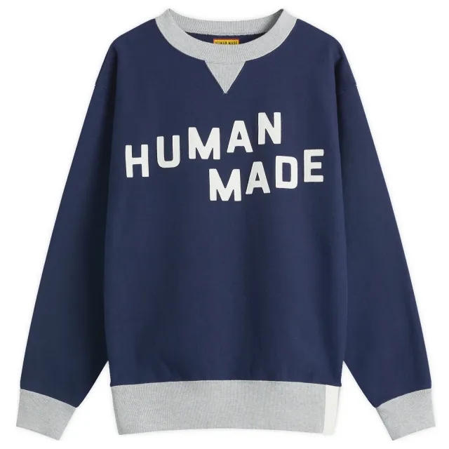 Human Made Men's College SweatShirt Navy