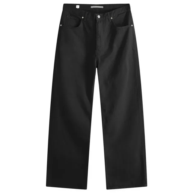Norse Projects Men's Mogens Relaxed 5 Pocket Twill Trousers Black