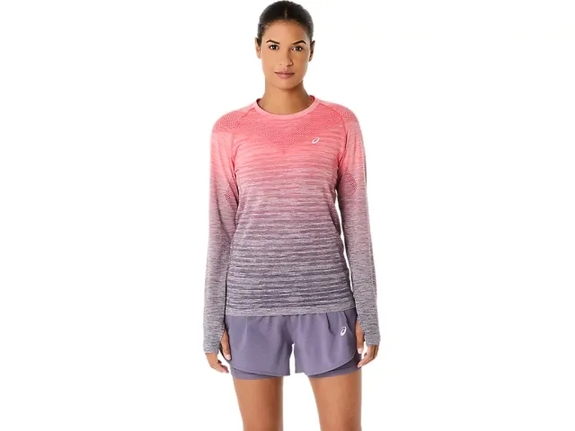 ASICS Seamless Running Shirt Women - Orange, Lilac