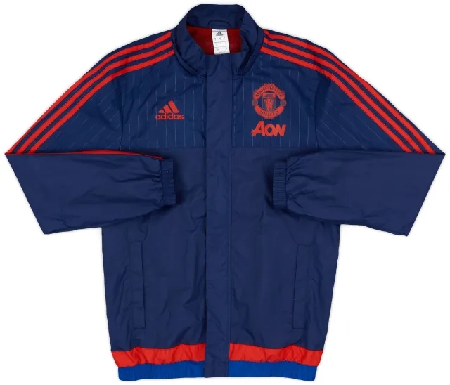 2015-16 Manchester United adidas Track Jacket - 8/10 - (S)