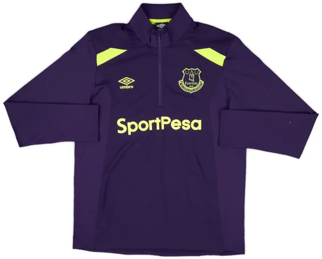 2017-18 Everton Umbro 1/4 Zip Drill Top - 7/10 - (L)