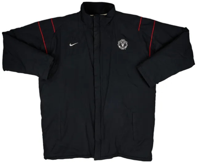 2003-04 Manchester United Nike Padded Bench Coat - 8/10 - (XL)