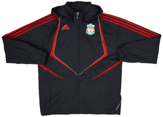 2009-10 Liverpool adidas Hooded Rain Jacket - 8/10 - (M/L)