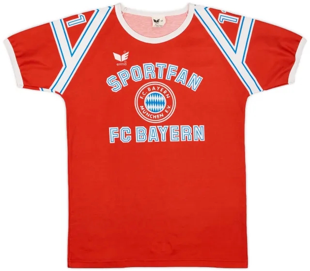 Training 1980s Bayern Munich Erima Leisure Shirt - 9/10 - (M)