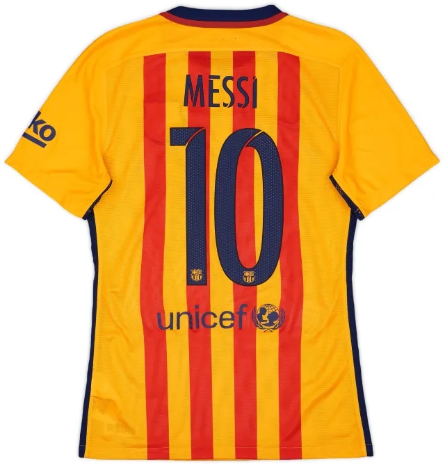Nike 2015-16 Barcelona Authentic Away Shirt Messi #10 - 10/10 - (S)
