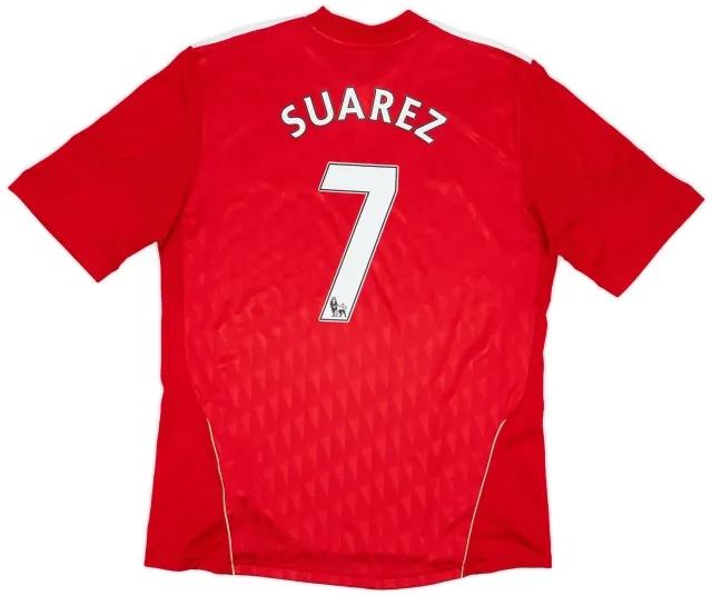 adidas 2010-12 Liverpool Home Shirt Suarez #7 - 4/10 - (L)