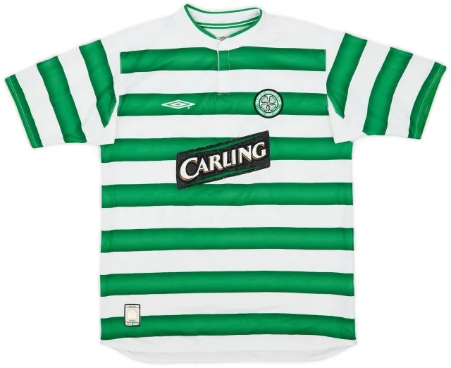 Umbro 2003-04 Celtic Home Shirt - 7/10 - (XL.Boys)