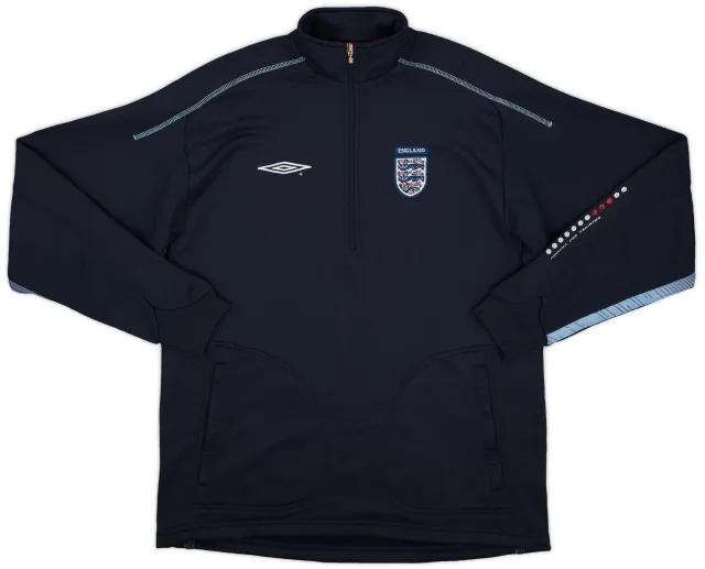 2002-04 England Umbro 1/4 Zip Drill Top - 7/10 - (L)