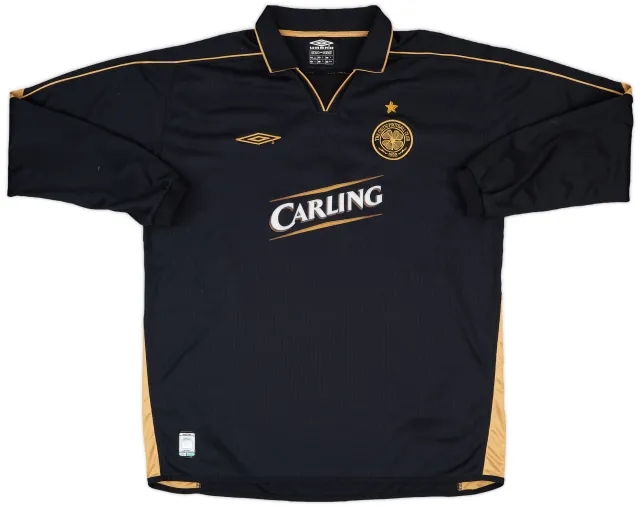 Umbro 2003-04 Celtic Match Issue Away L/S Shirt #2