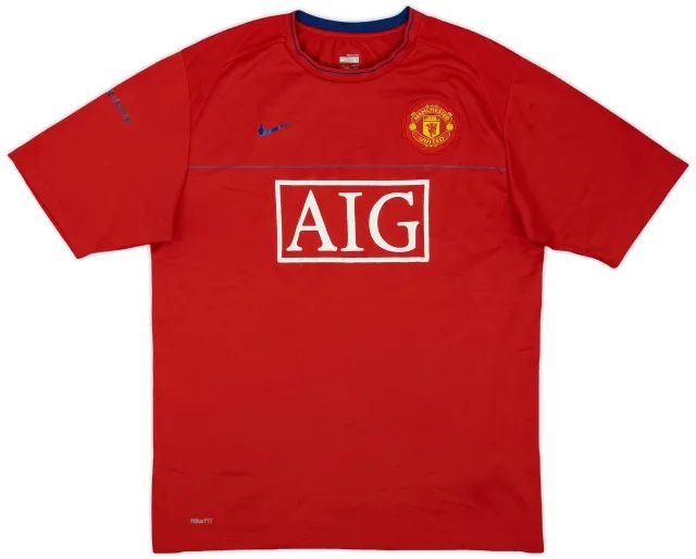 2008-09 Manchester United Nike Training Shirt - 8/10 - (L)
