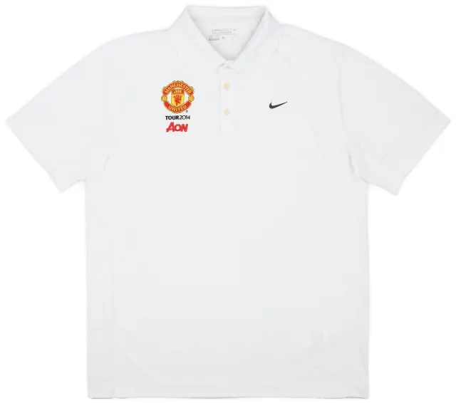 2014-15 Manchester United Nike Travel Polo Shirt - 8/10 - (L)