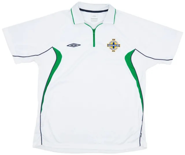 2004-05 Northern Ireland Umbro 1/4 Zip Polo Shirt - 9/10 - (XL)