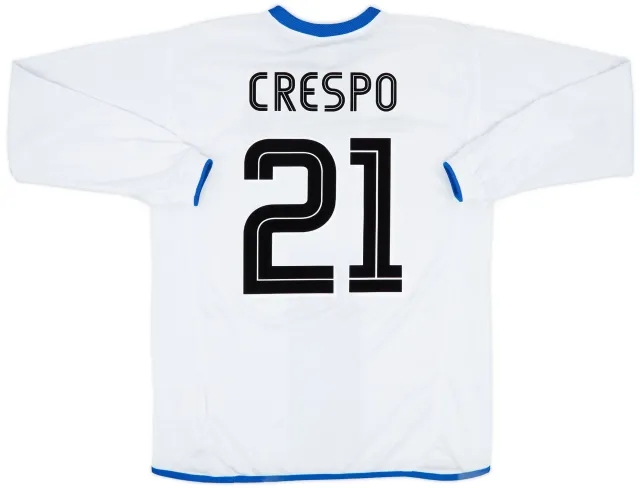 Umbro 2003-05 Chelsea Away L/S Shirt Crespo #21 - 7/10 - (M)