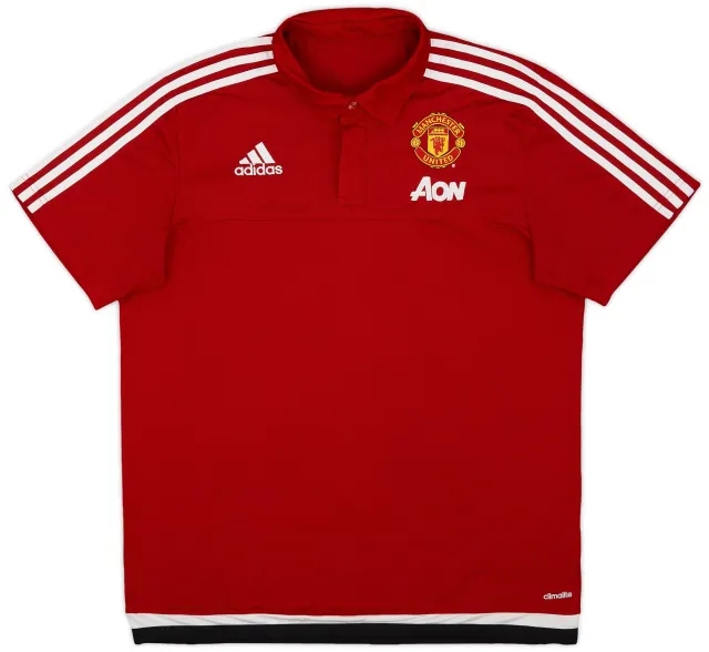 2016-17 Manchester United adidas Polo Shirt - 10/10 - (L)